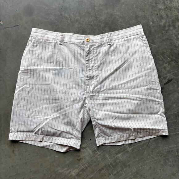 Polo Ralph Lauren Prospect Short Men's 40 Ivory Striped Black Chino Golf Shorts - Picture 1 of 7